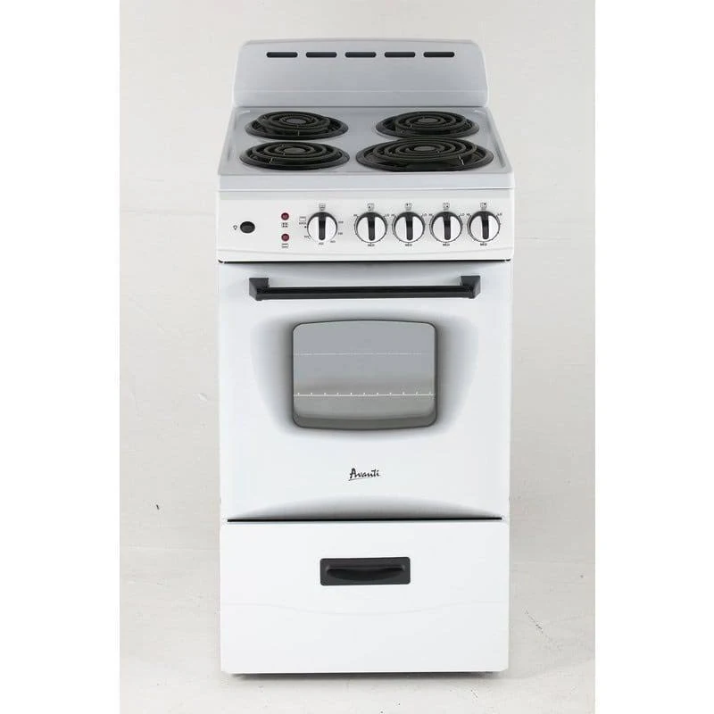 Avanti 20 in. 2.1 cu. ft. Electric Range in White