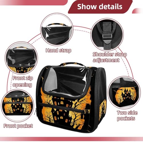 Halloween Pet Carrier Airline Approved Pet Carrier Bag Dog Carrier for Small Medium Cats Dogs Puppies Kitten - Image 38