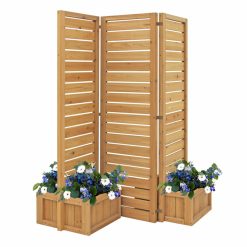 Yardistry Fusion Privacy Screen with Planters