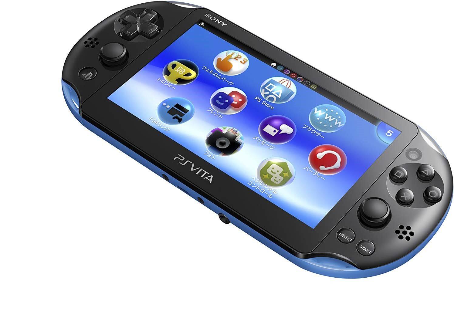 Black and Blue PlayStation Vita w/ 128GB Sd2vita